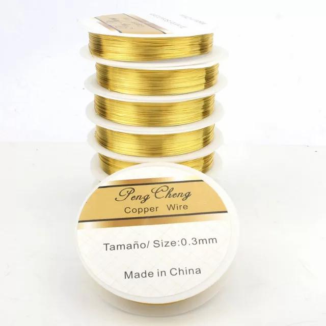 Gambar KAWAT AKSESORIS COOPER WIRE TEMBAGA BROSS DIY CRAFT - GOLD, 0.8 dari Soulaluna undefined Tokopedia