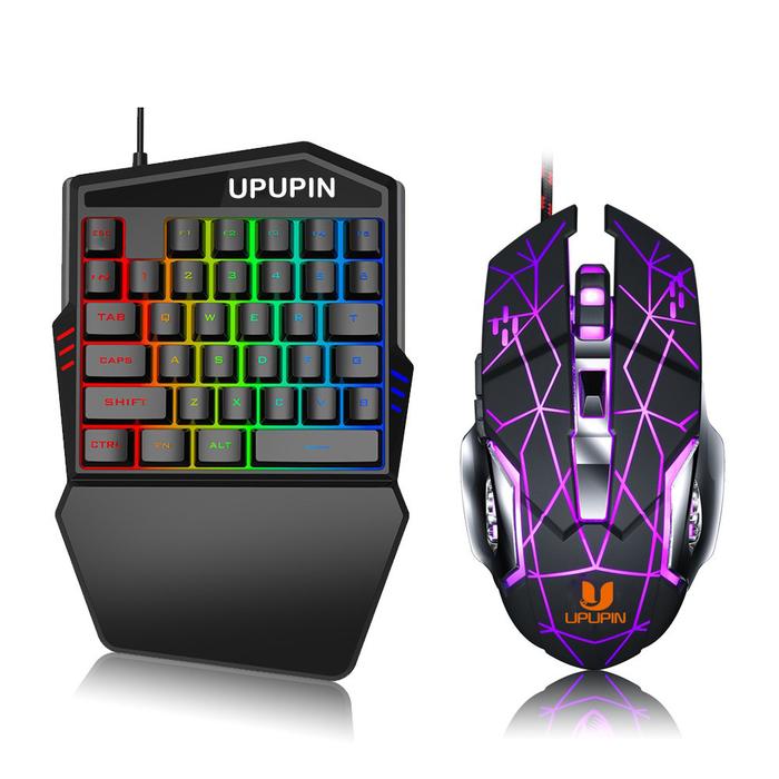 Gambar UPUPIN Paket Mouse Keyboard Gamming Untuk Android Iphone PC Laptop - Keyboard-Mouse dari UPUPIN OFFICIAL STORE undefined Tokopedia