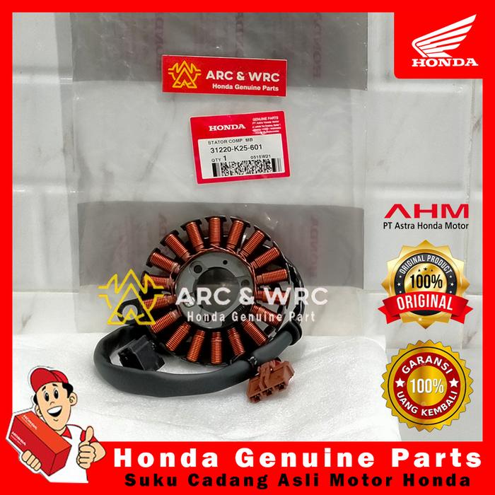 Gambar Spull Spul Stator Comp Honda Beat FI ( Stater Halus) - Beat Pop(kaki 3) // 31220K25601 dari ARC&WRC SHOP undefined Tokopedia