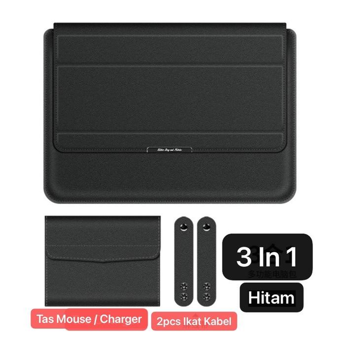 Gambar Huawei MateBook 14 15 inch Sarung Casing Stand Sleeve Case Tas Laptop - Hitam, 13-14 inch dari TokoCasingCover undefined Tokopedia