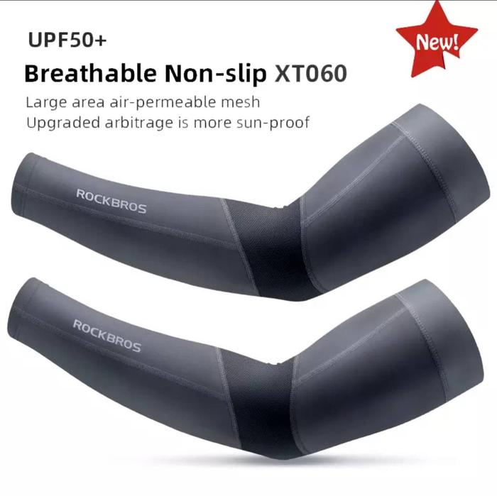 Gambar Manset Tangan Sepeda Rockbros Original anti UV Arm sleeve Pria Wanita - XT060, S dari kairos-olshop undefined Tokopedia