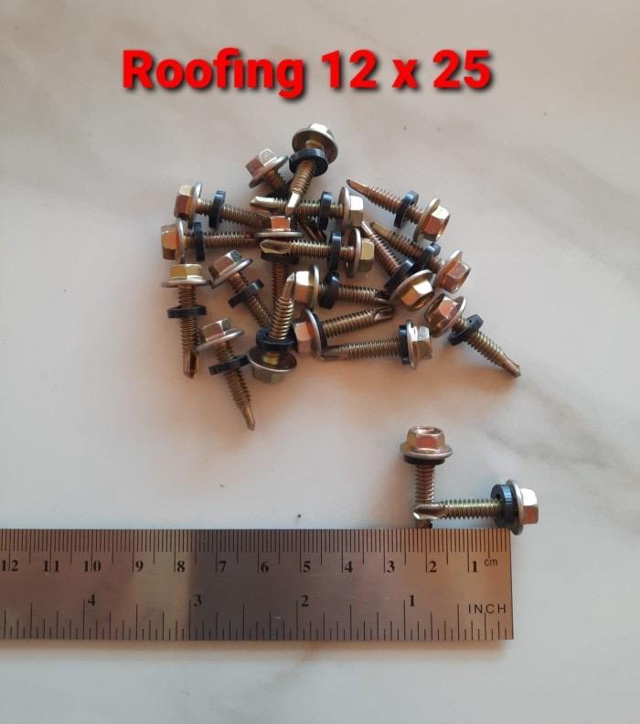 Gambar sekrup roofing baja ringan / baut baja ringan - 12x25 dari Toko Bangunan 139 undefined Tokopedia