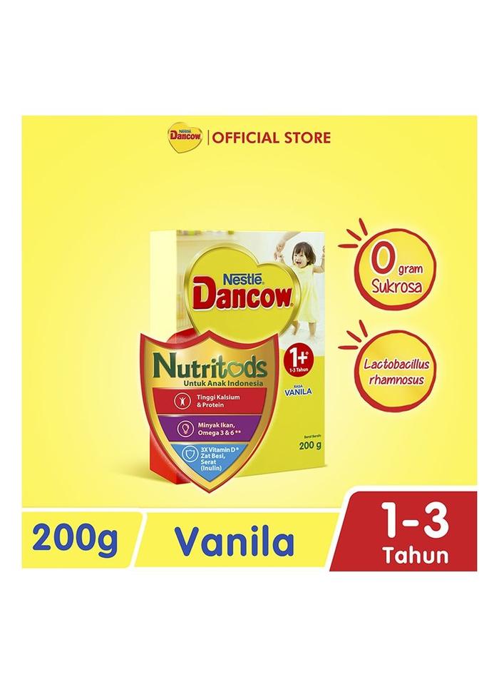 Gambar Dancow 1+ Susu Bubuk Pertumbuhan Vanilla 200G dari dekkagladys undefined Tokopedia