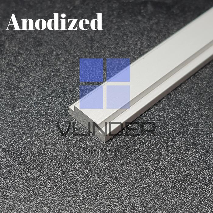 Gambar Aluminium Bar Slider for Mini T Track 19 mm - Silver, 10 cm dari Vlinder Aluminium undefined Tokopedia