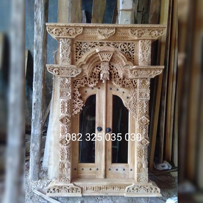 Gambar Gebyok Jawa Ukiran Kuno Klasik, Pintu Genyok Kayu Jati Ukir Jepara - Jendela Gebyok dari pujieart undefined Tokopedia