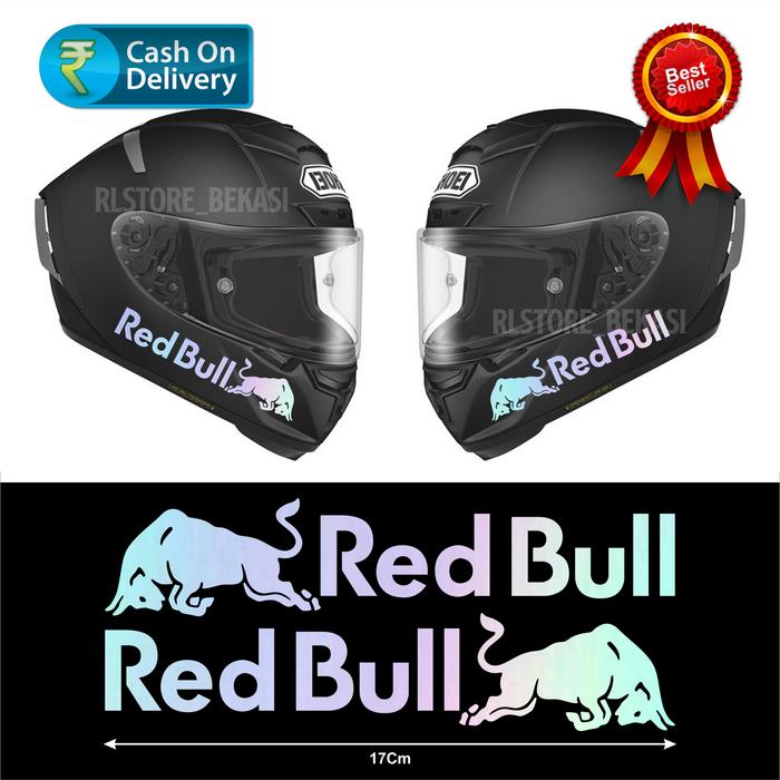 Gambar STIKER HELM REDBULL SET ISI 2PCS CUTTING STIKER - Hologram dari ARAMISE undefined Tokopedia