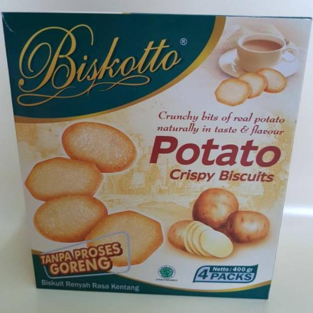 Gambar Biskotto Potato Crispy Biscuits Seaweed / Original 400gr Biskuit - Original dari amanah-ind undefined 4 Tokopedia