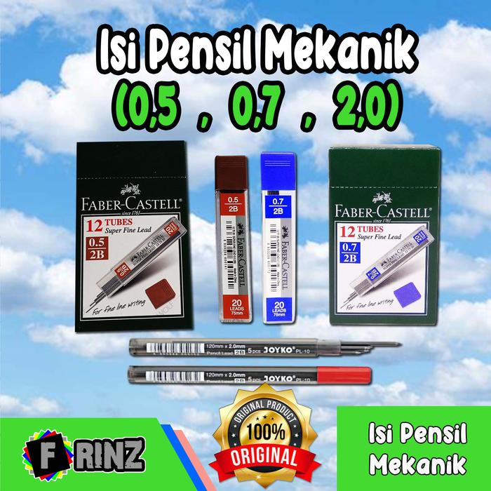 Gambar ATK ~ Isi Refill Pensil Mekanik 0,5 mm / 0,7 mm [1 Tube] - 0,5 mm Joyko dari Frinz. undefined Tokopedia
