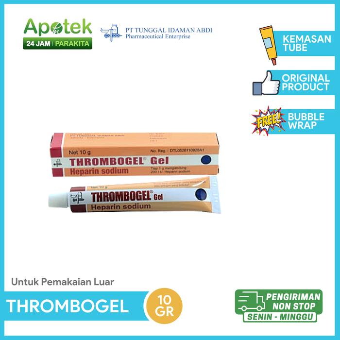 Gambar Thrombogel / Thrombopob Salep Kulit / Salep Memar Obat Anak - Thrombogel 10gr dari Apotek24jamParakitaMedika undefined Tokopedia