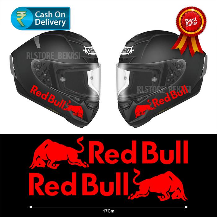 Gambar STIKER HELM REDBULL SET ISI 2PCS CUTTING STIKER - Merah dari ARAMISE undefined Tokopedia