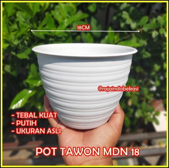 Gambar Pot Tawon Putih Pot Madu Bunga Tanaman Plastik Pirus Hias MDN Lebah - ST 18 PUTIH dari Raja Indo Bekasi undefined Tokopedia