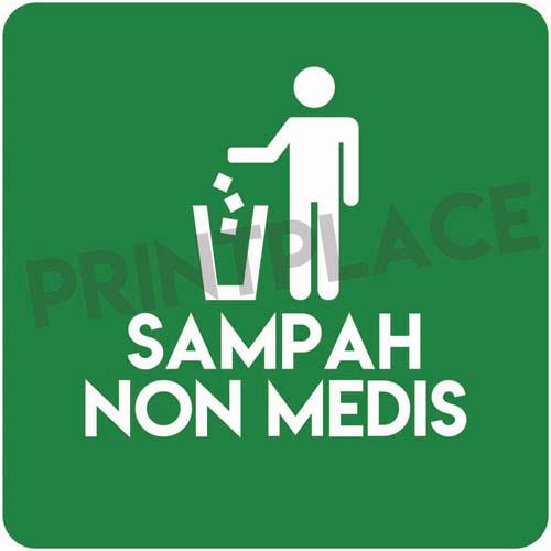 Gambar STIKER SAMPAH NON MEDIS - KOTAK dari Printplace undefined Tokopedia