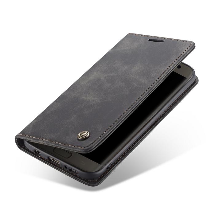 Gambar Samsung S7 Edge Flip Case Caseme Cover Leather Wallet Dompet - Hitam dari Importking undefined Tokopedia