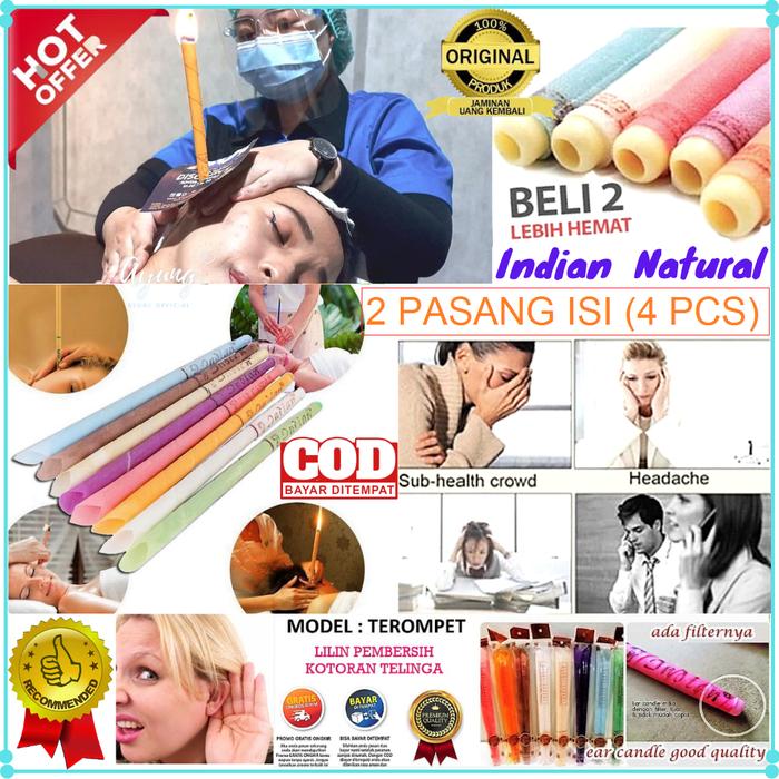 Gambar Pembersih Kotoran Telinga Kuping Smart Swab Easy Earwax Removal Lembut - EAR CANDLE 4PCS dari Ayung Office Store undefined Tokopedia