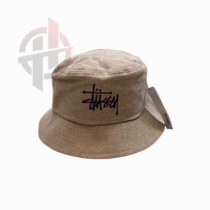 Jual STUSSY CANVAS BIG LOGO BUCKET HAT 