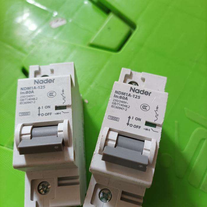 MCB DC Nader 80A DC 80vdc AC 220v