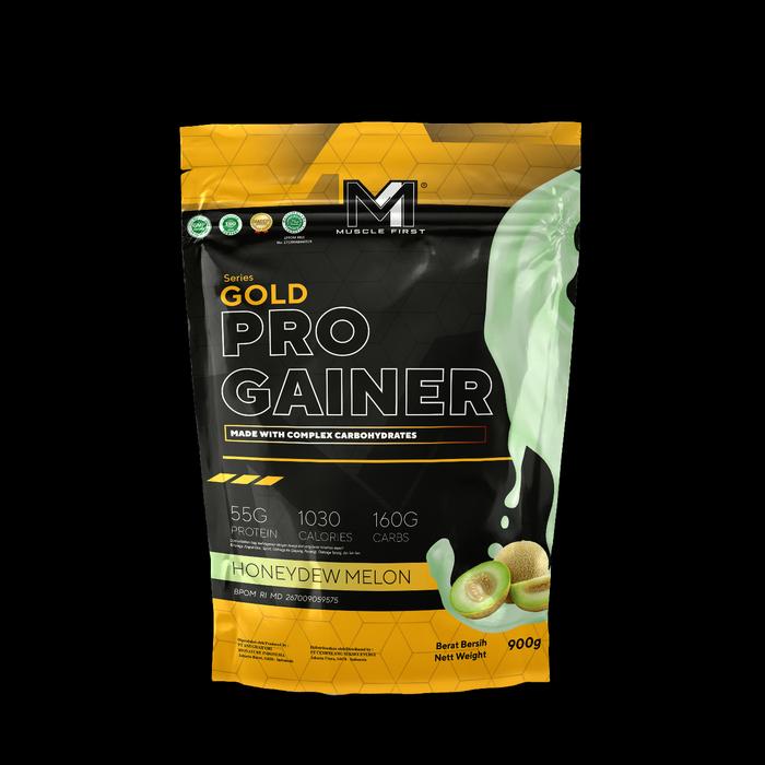 Gambar MUSCLE FIRST M1 PRO GAINER 2 LBS BPOM & HALAL SUSU FITNES PROTEIN MASS - HONEYDEW MELON dari Healthy Point_NEW undefined Tokopedia