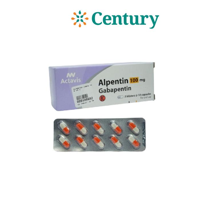 Gambar ALPENTIN 100MG 1 BLISTER ISI 10 KAPSUL / GABAPENTIN / ANTI KEJANG dari Apotik Century undefined Tokopedia