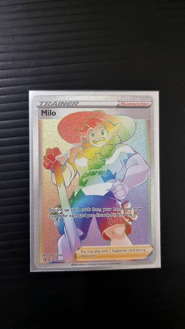 Gambar Milo - 201/192 - Hyper Rare Sword & Shield: Rebel Clash Singles dari bert pokemart undefined Tokopedia