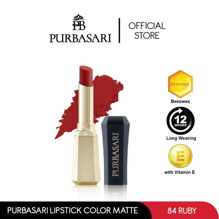 Gambar PURBASARI Lipstick Color Matte - 84 RUBY dari NECA Skincare undefined Tokopedia