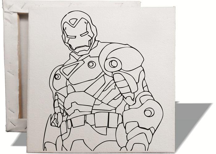 Gambar Kanvas Sketsa Gambar Superhero - 41, 15x15 cm dari Redyart undefined Tokopedia