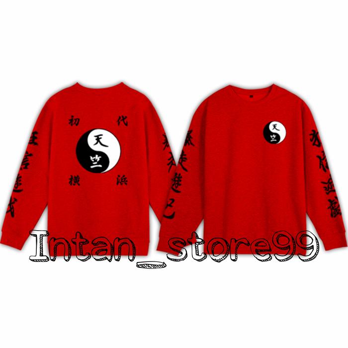 Gambar JAKET SWETER ANAK CREWNECK GANG TENJIKU ANIME TOKYO REVENGERS MIKEY - hijau botol, XL dari Intan_store99 undefined Tokopedia