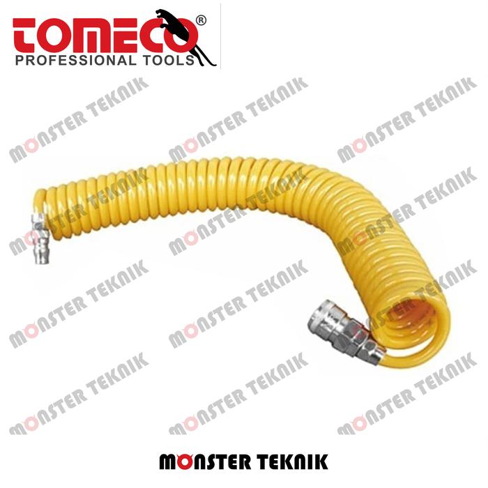 Gambar Selang Angin Kompresor / Recoil Tomeco PU warna Biru / Kuning 6 Mtr - Kuning dari Monster Teknik undefined 3 Tokopedia