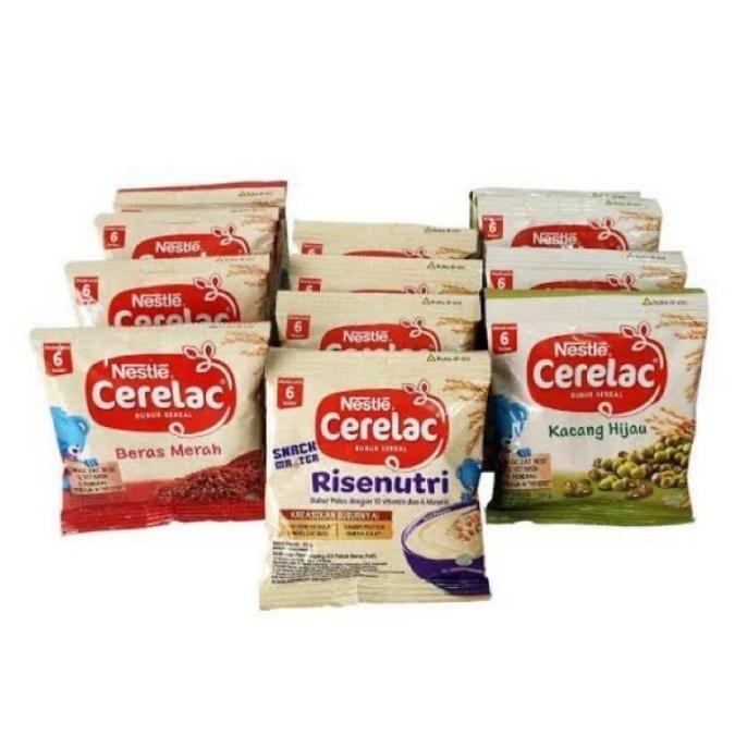 Gambar NESTLE PROMINA CERELAC BUBUR SEREAL BAYI SACHET 20GR BUBUR MPASI BAYI - NESASETberasmrh dari Toko Santoso.674 undefined Tokopedia