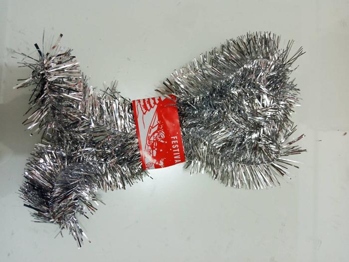 Gambar Slinger Tinsel Rumbai Tali Hiasan Pohon Natal / Hiasan Kawat Natal - Perak dari X-Treme Centre undefined Tokopedia