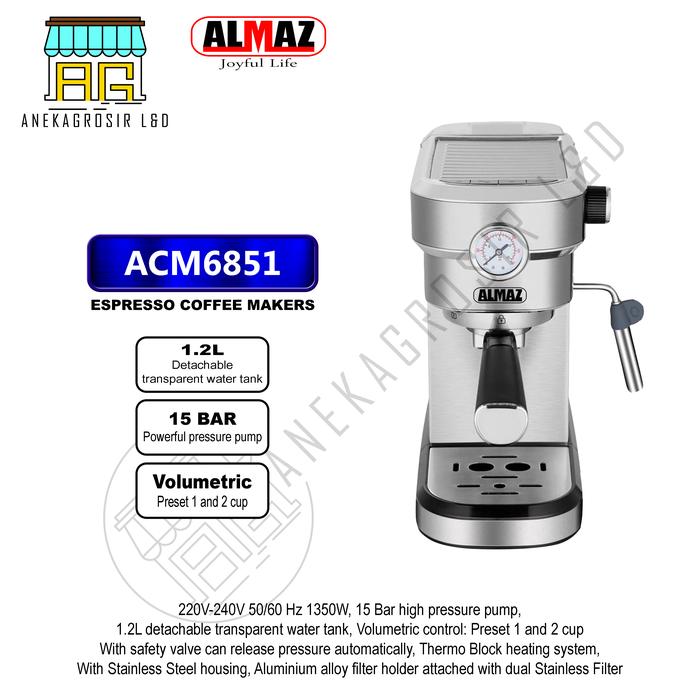 Jual Mesin Kopi Espresso Almaz ACM6851 