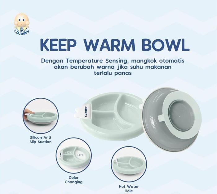 Gambar I.Q. BABY Warm Feeding Plate for Baby Color Change dari I.Q. BABY undefined Tokopedia
