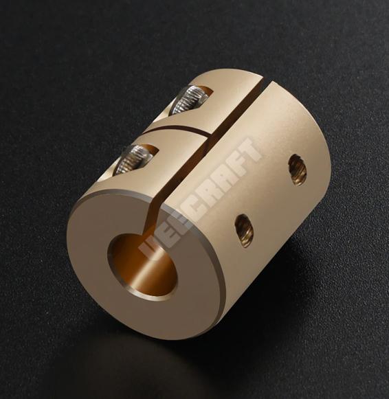Gambar Rigid shaft coupler clamp stepper motor coupling 3d printer Part 5x8mm - Gold dari veecraft media undefined Tokopedia