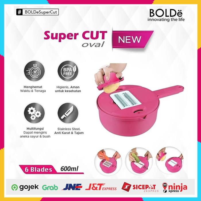 Gambar Bolde SUPER CUT OVAL Pisau Bolde Pisau iris Pisau Pengiris Pisau Dapur - Merah Muda dari Home Electro undefined Tokopedia