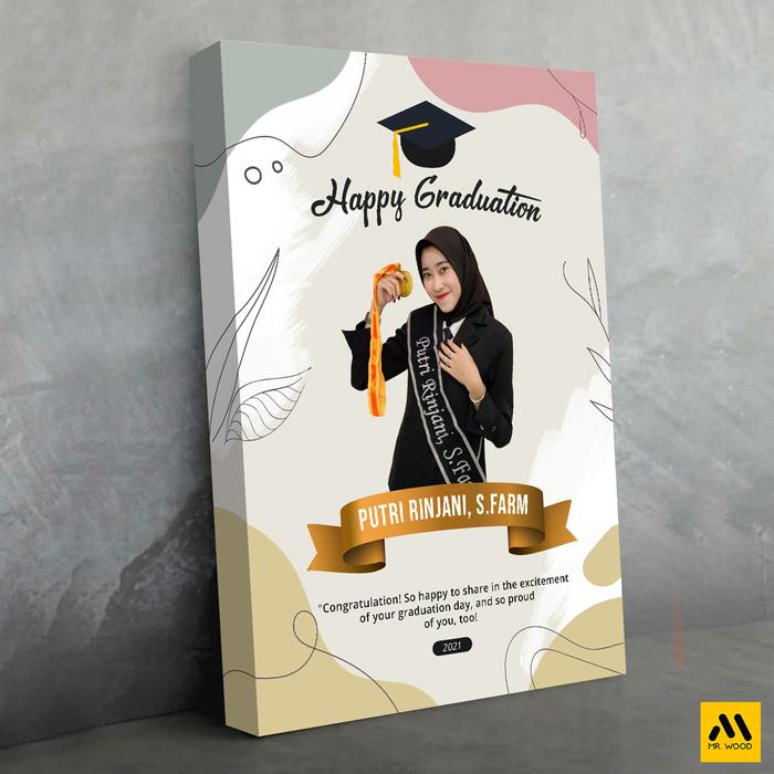 Gambar HADIAH WISUDA POSTER KAYU pictbox full gambar kado graduation - Tipe 1 dari Mr Wood Poster undefined Tokopedia