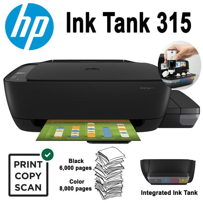 Gambar printer hp315 hp 315 ink tank print scan copy dari visiocomp bekasi undefined Tokopedia