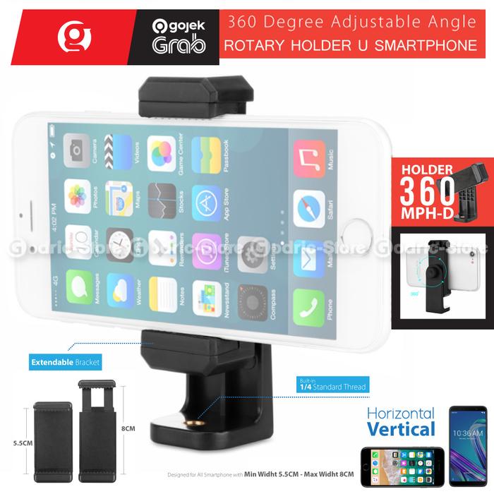 Gambar Holder U Mount 360 Derajat MPH-D for HP Smartphone / Tripod Handphone dari G-Rex undefined Tokopedia