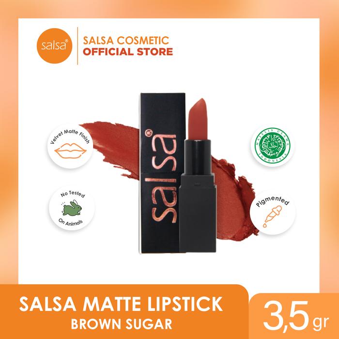 Gambar Salsa Matte Lipstick All Varian - Brown Sugar dari Salsa Cosmetic undefined Tokopedia