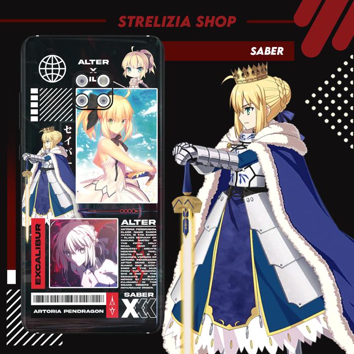 Gambar Phone Case Fate Series Saber Artoria Pendragon dari Strelizia Shop undefined Tokopedia