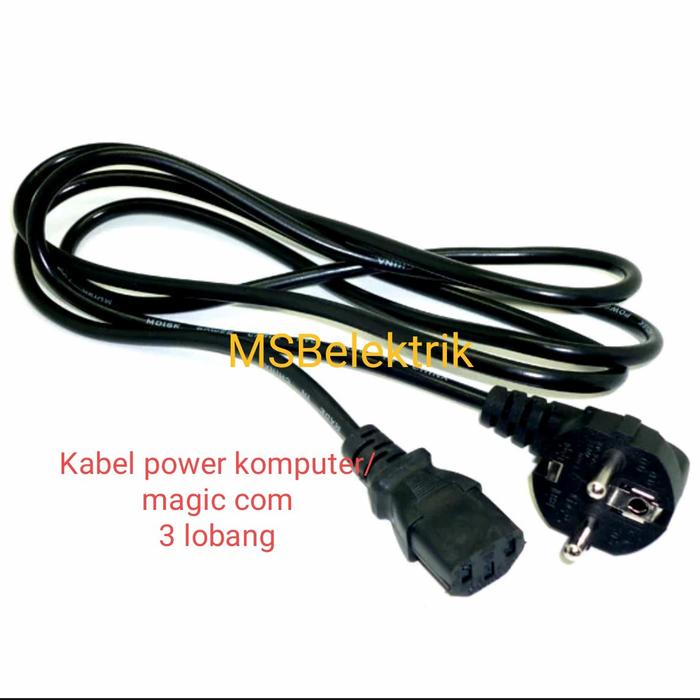 Gambar Kabel power pc Kabel power amplifier Kabel listrik magic com - Hitam standart dari MSBelektrik undefined Tokopedia