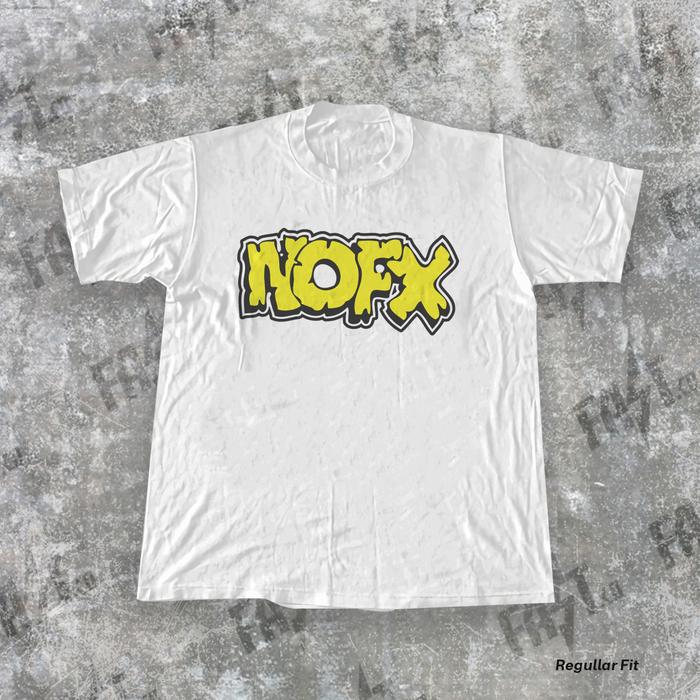 Gambar Kaos Band NOFX Logo Vintage T shirt - Putih, S dari FASTCO OFFICIAL undefined Tokopedia