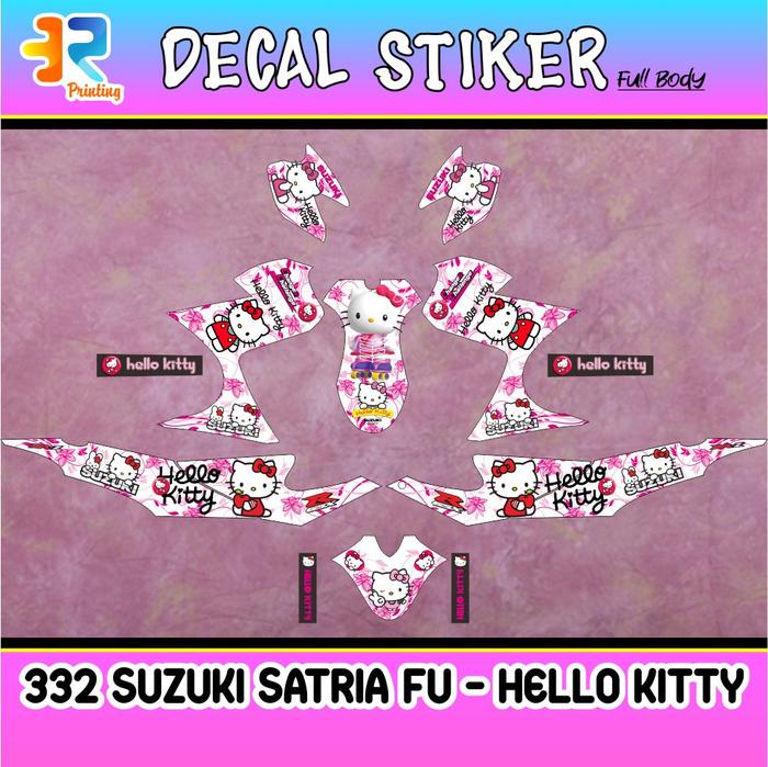 Jual STIKER DECAL STRIPING MOTOR SUZUKI SATRIA FU HELLO KITTY FULL BODY ...