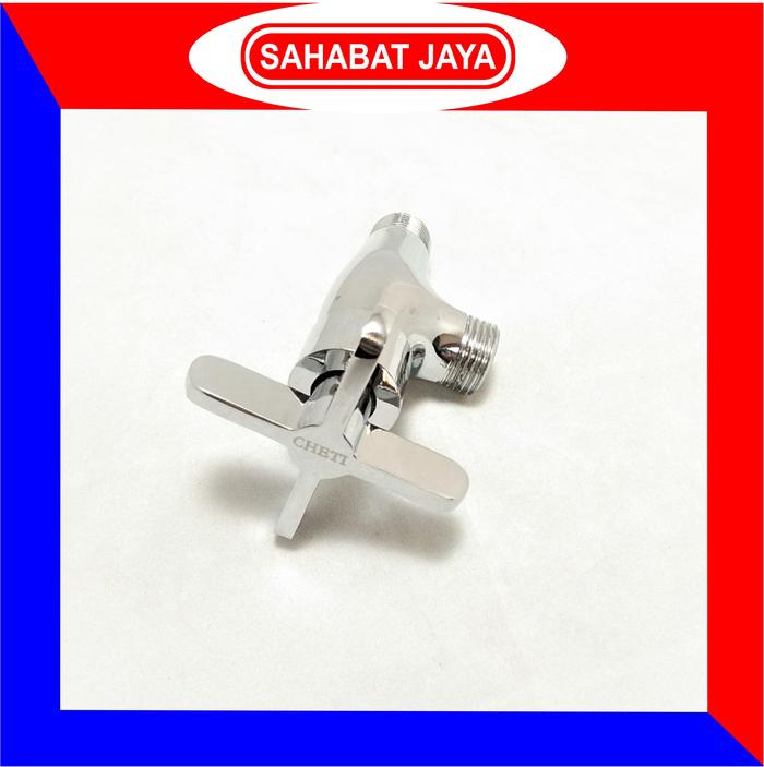 Gambar Stop Kran Single / Stop Kran Wastafel / Kran Kloset / Stop Keran - CHETI 1513-X8 dari Sahabat Jaya Bangunan undefined Tokopedia