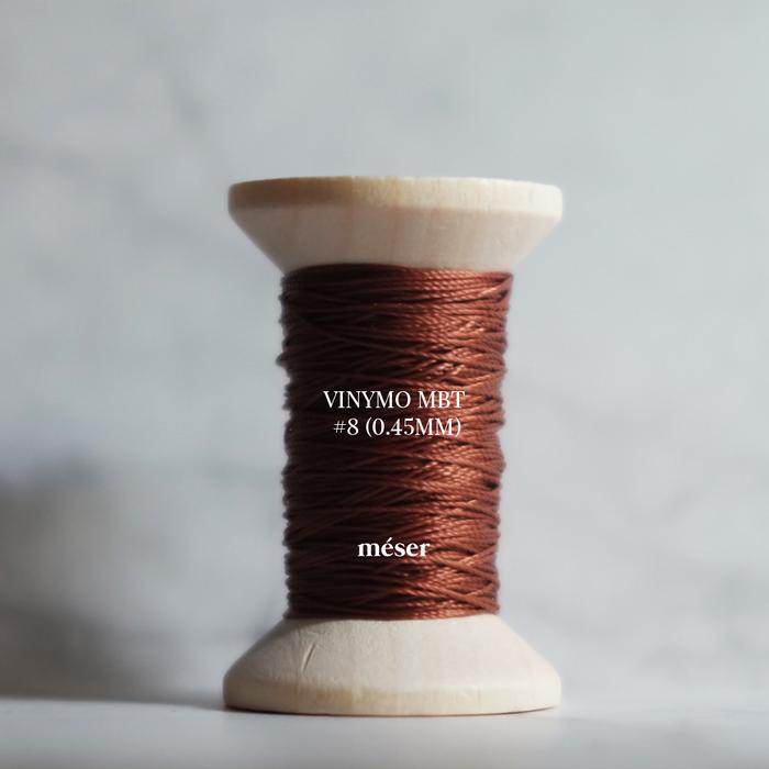 Gambar Vinymo MBT #8| Small Spool 20m | 0,45mm | Polyester Thread - Medium Brown dari Meser Supply undefined Tokopedia