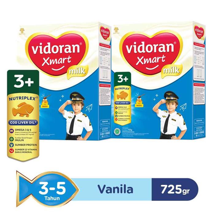 Gambar Susu Vidoran Xmart 3+ 725g Vanila/Madu - Vanila dari Nonik Perdana Shop undefined Tokopedia