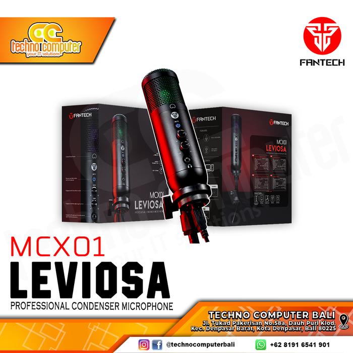 Gambar Fantech Leviosa MCX01 Condenser Microphone USB for PC Laptop Streaming dari Techno Computer Bali undefined Tokopedia