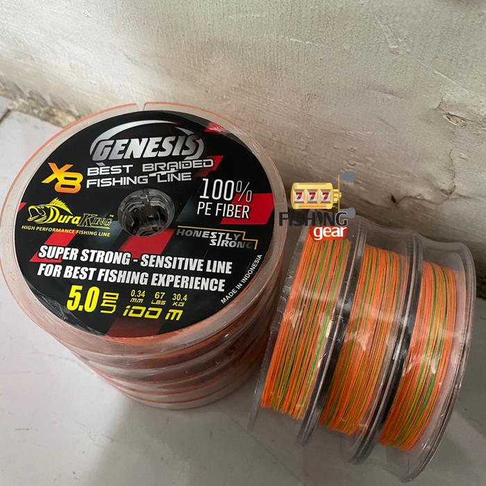 Gambar SENAR BENANG PE DURAKING GENESIS X8 CONNECTING 100METER 100% PE FIBER - PE 5 |0.34mm dari 777 Fishing Gear undefined Tokopedia