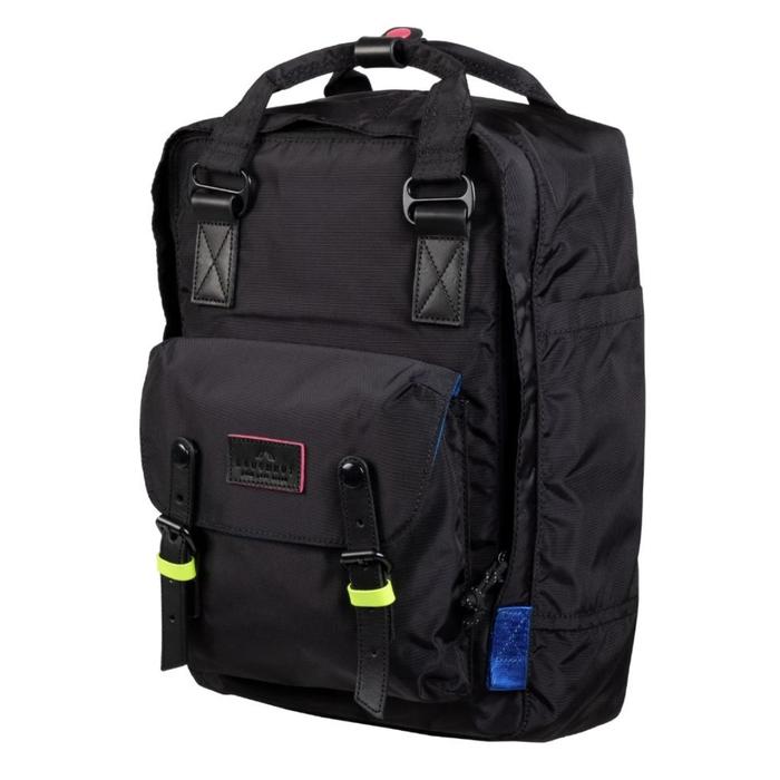 black doughnut backpack