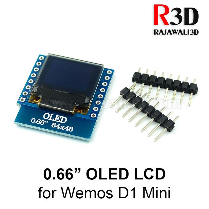 DollaTek OLED-Display 0,66 Zoll, 64x48 Pixel, I2C-Schnittstelle, 3,3 V – Für Arduino & DIY