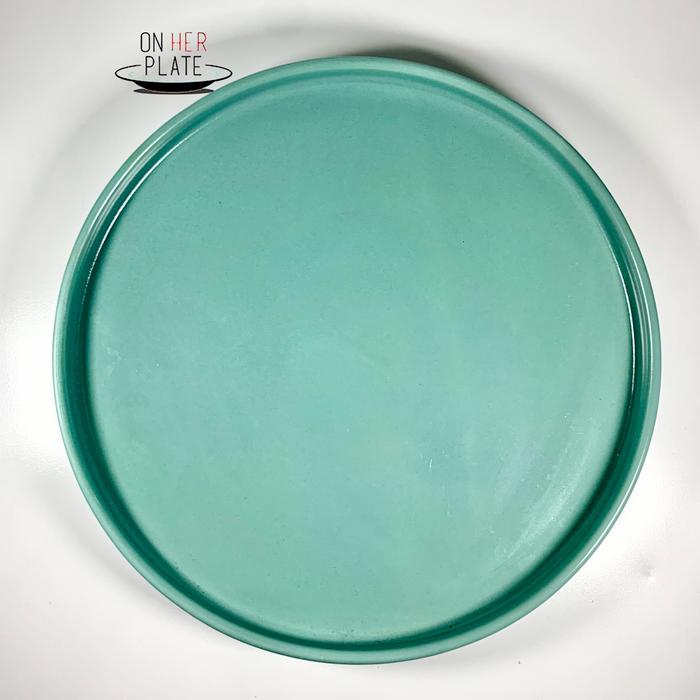 Gambar PIRING KERAMIK KADEN STACKABLE PLATE MASTERCHEF STONEWARE SANGO 25 CM - Mint dari twineystr undefined Tokopedia