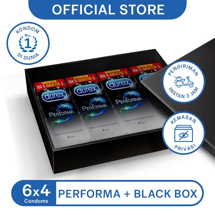 Gambar Durex Performa 6s x 4 + Black Box Packaging - Kondom Tahan Lama Pria dari Durex Store undefined Tokopedia
